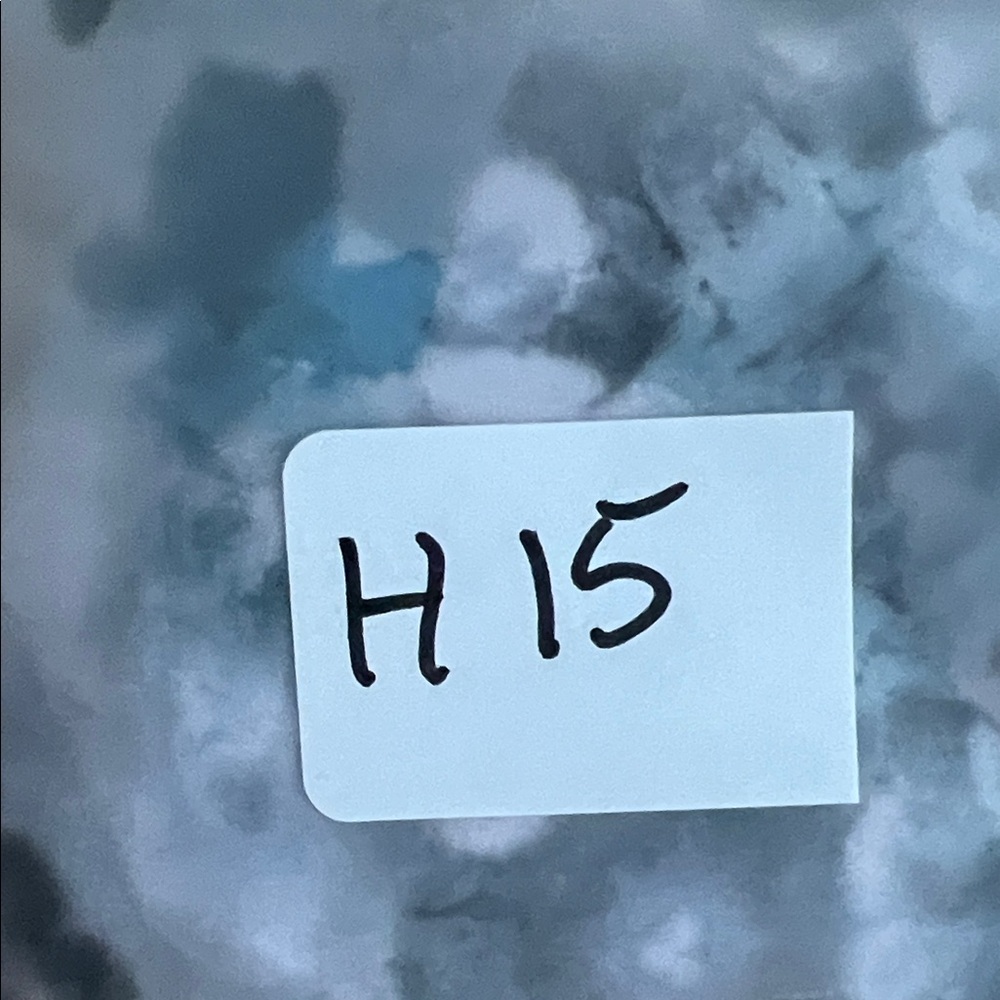 Lululemon Athletica Blue and Gray Floral Crop Top with Built-in Bra - Picture 7 of 8